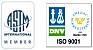ASTM and ISO 9001 Logos